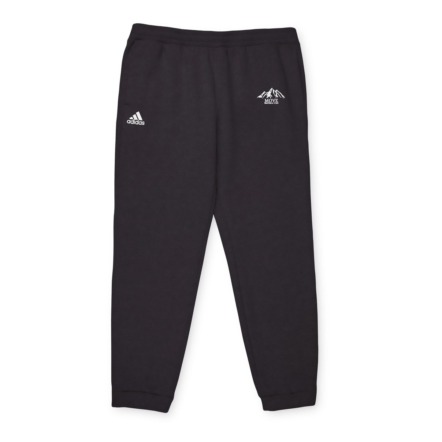 "MOVE" Adidas Fleece Joggers Christian Apparel Matthew 17:20