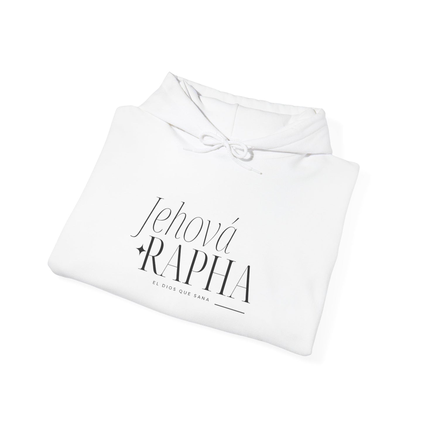 Jehova Rapha Spanish Version Hooded Sweatshirt Faith Inspired