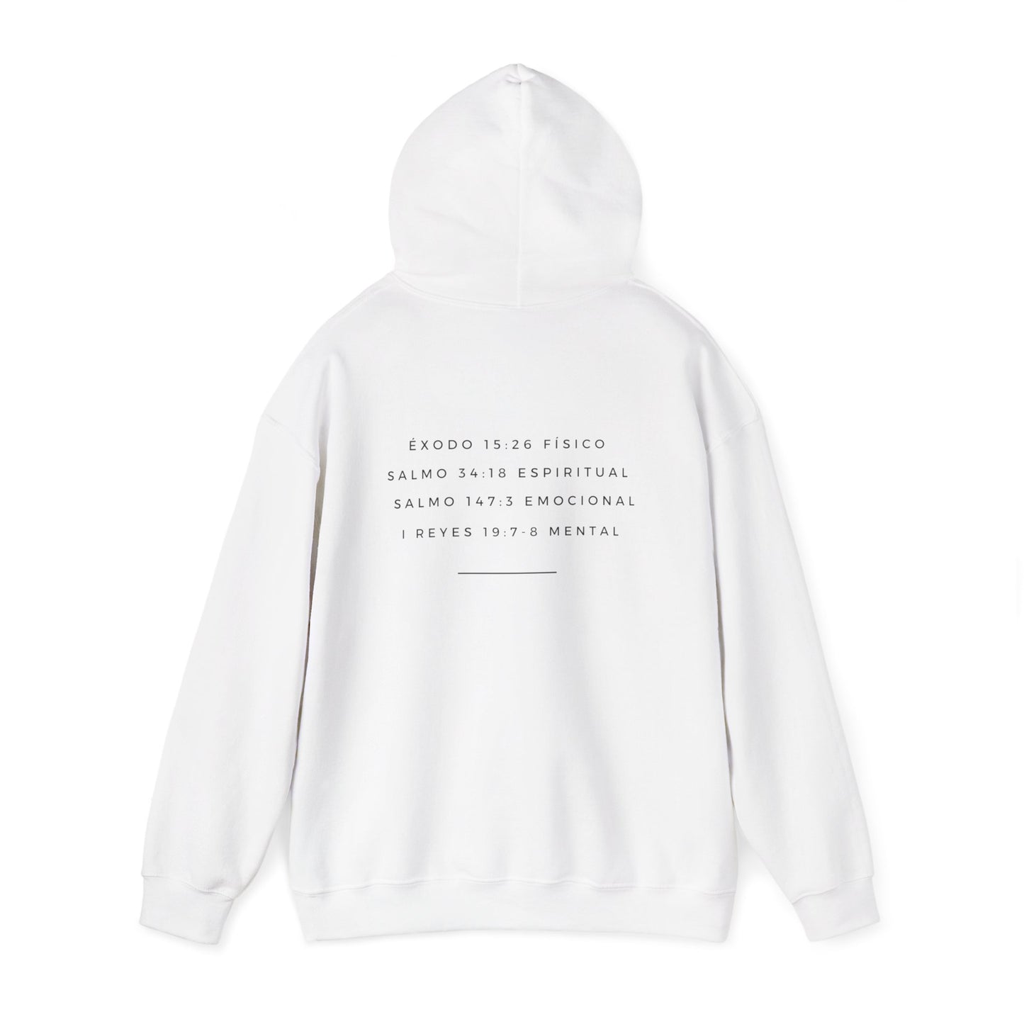 Jehova Rapha Spanish Version Hooded Sweatshirt Faith Inspired
