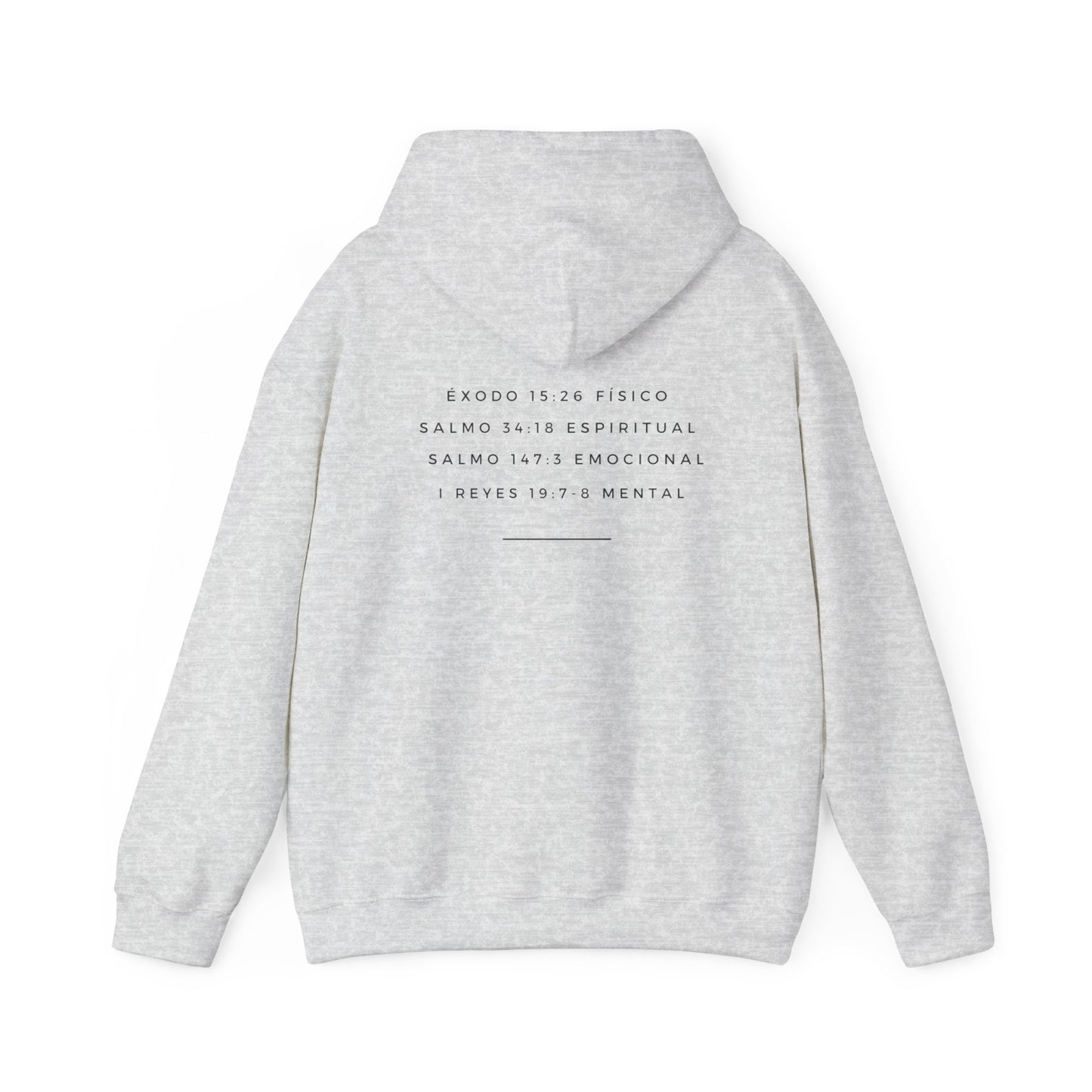 Jehova Rapha Spanish Version Hooded Sweatshirt Faith Inspired