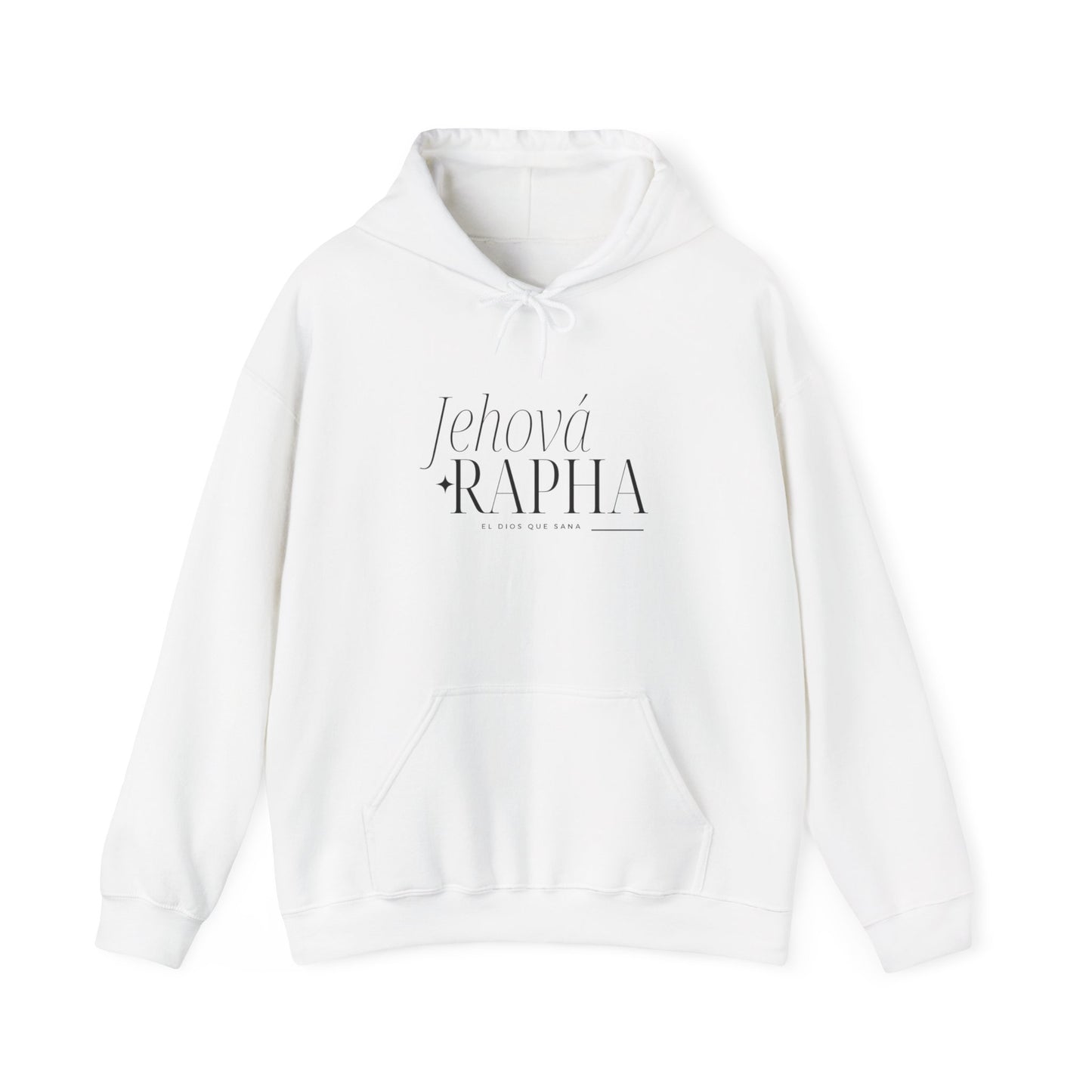 Jehova Rapha Spanish Version Hooded Sweatshirt Faith Inspired