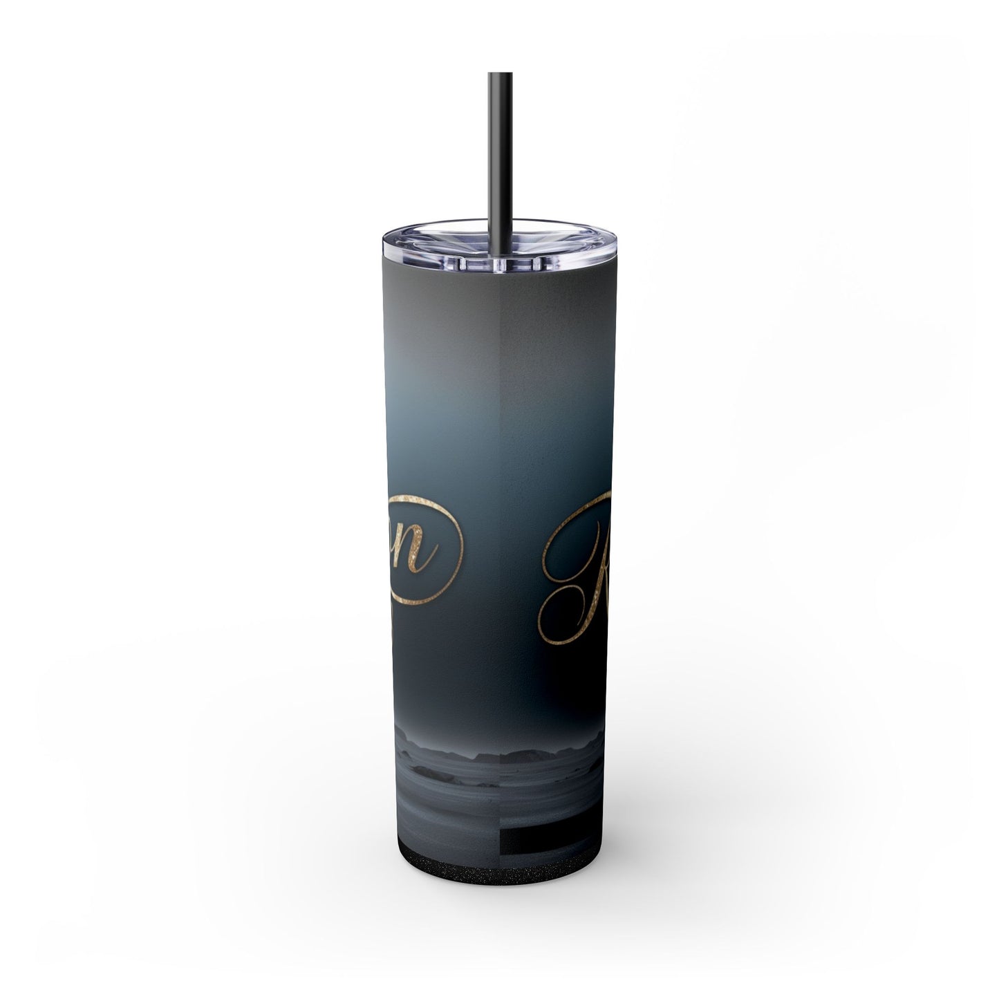 "Revelation 1:18" Skinny Tumbler with Straw, 20oz