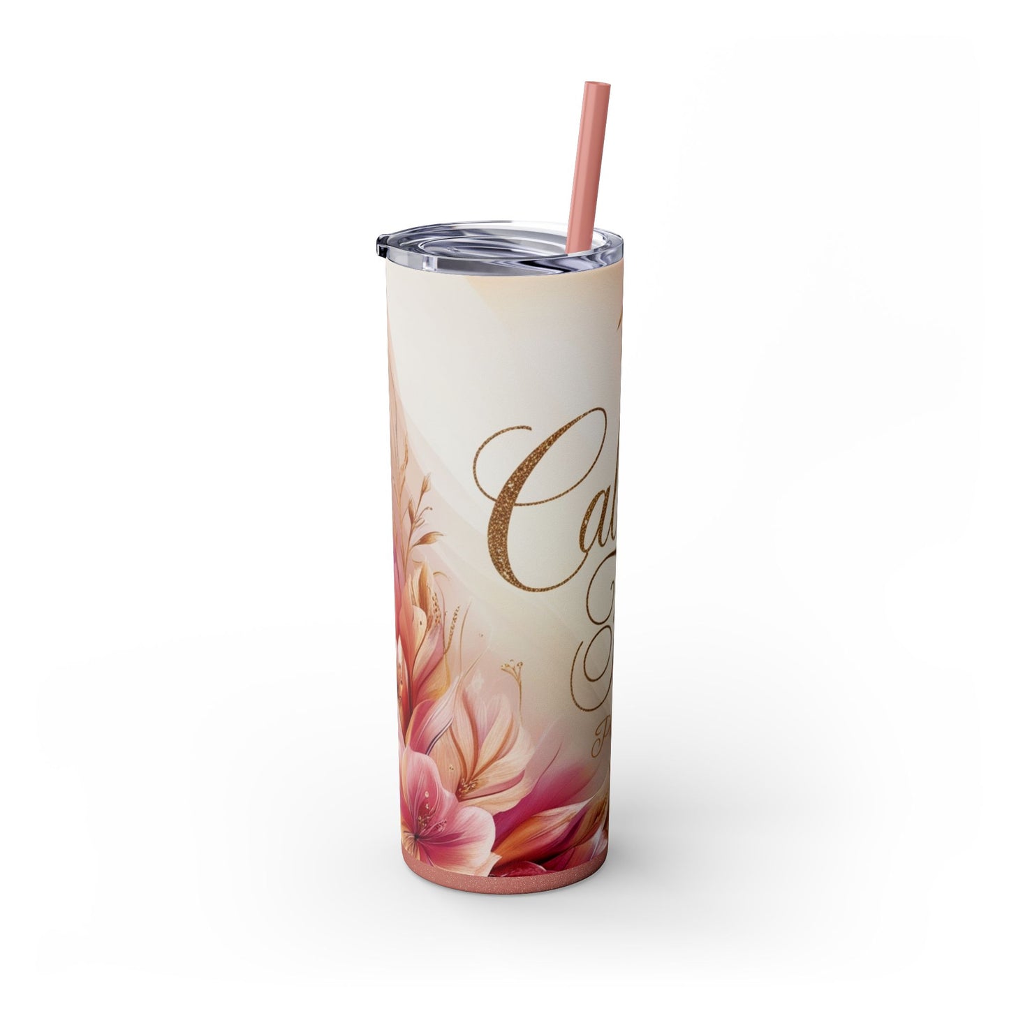 "Call Me Favor" Skinny Tumbler with Straw, 20oz