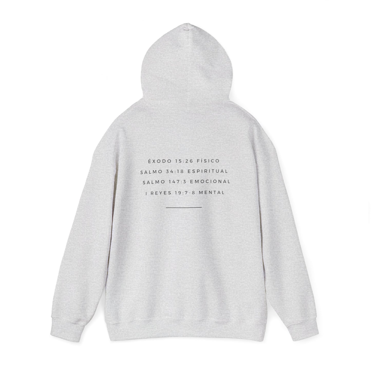 Jehova Rapha Spanish Version Hooded Sweatshirt Faith Inspired