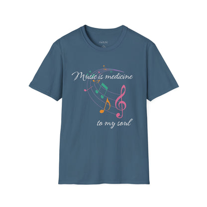Music is Medicine to my Soul Inspirational T-Shirt