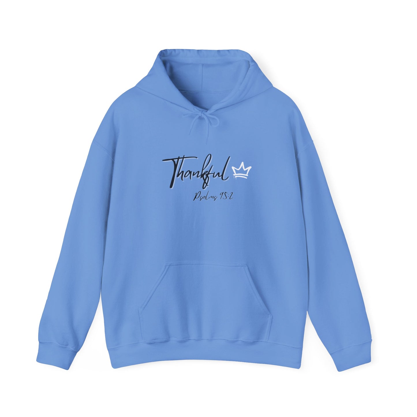 Thankful Hoodie - Psalm 95:2 Faith-Inspired Pullover