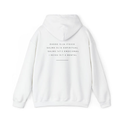 Jehova Rapha Spanish Version Hooded Sweatshirt Faith Inspired