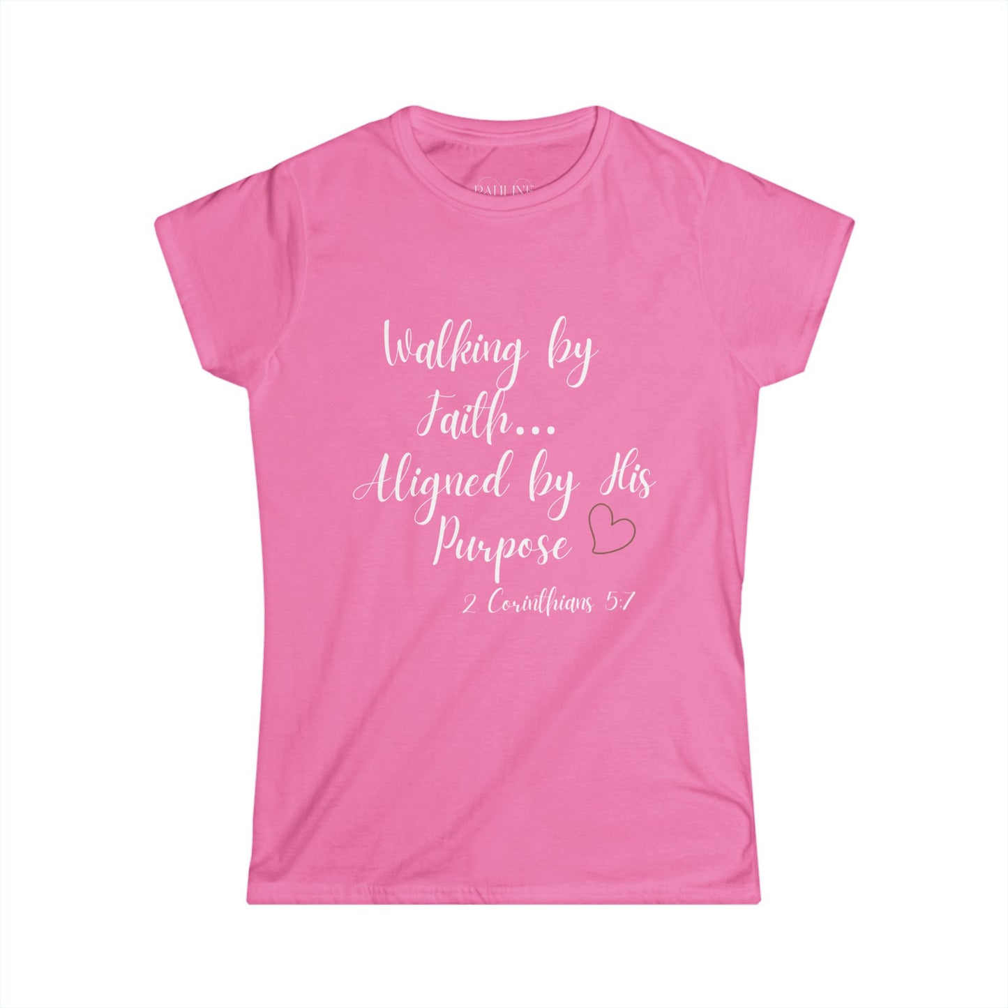 Walk by Faith- Faith-Inspired Women's Softstyle Tee