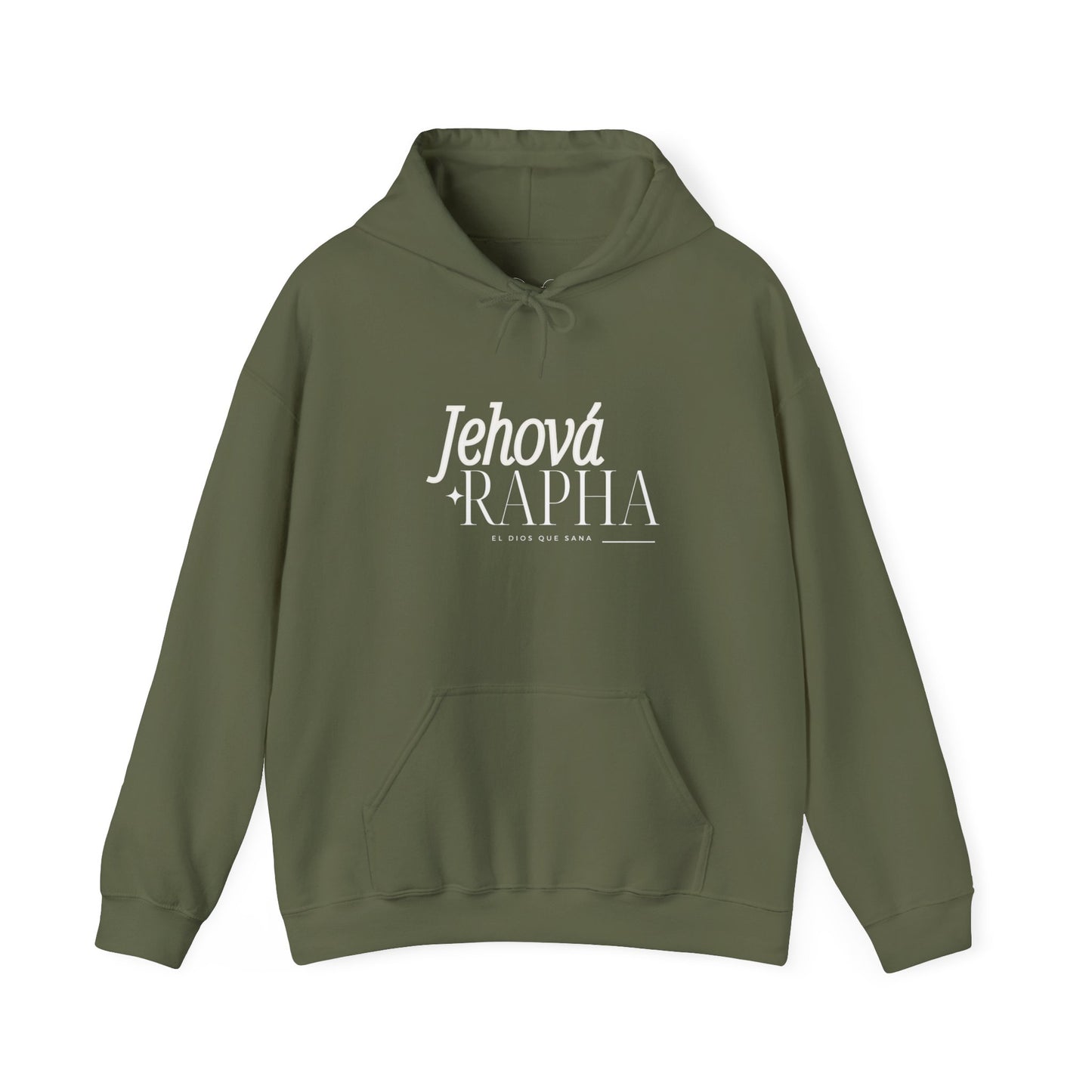 "Jehova Rapha" Heavy Blend™ Hooded Sweatshirt-Spanish