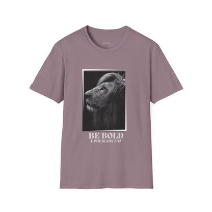 Be Bold Lion Shirt Ephesians 3:12 Christian Faith Inspirational Tee