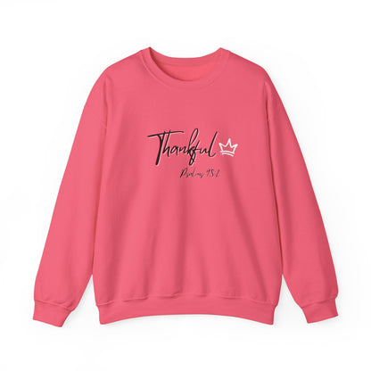 Thankful Sweatshirt — Psalm 95:2 Inspirational Crewneck