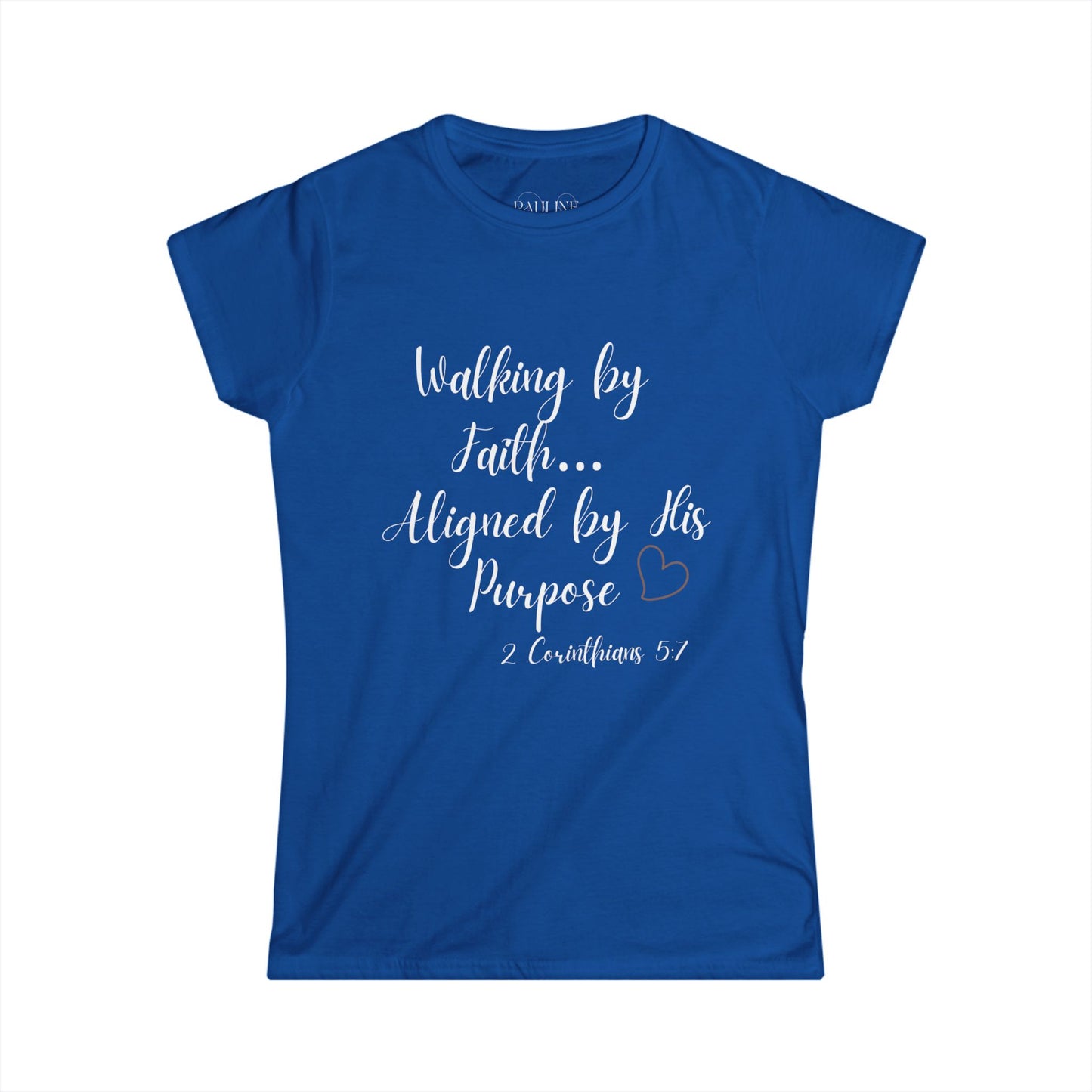 Walk by Faith- Faith-Inspired Women's Softstyle Tee