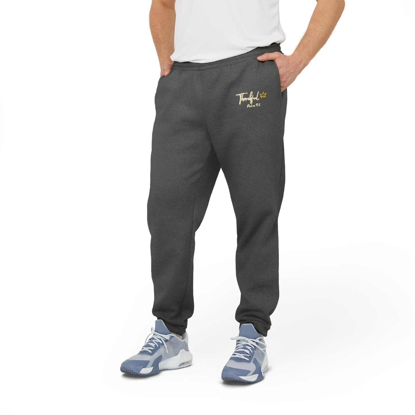 "Thankful" adidas Unisex Fleece Joggers