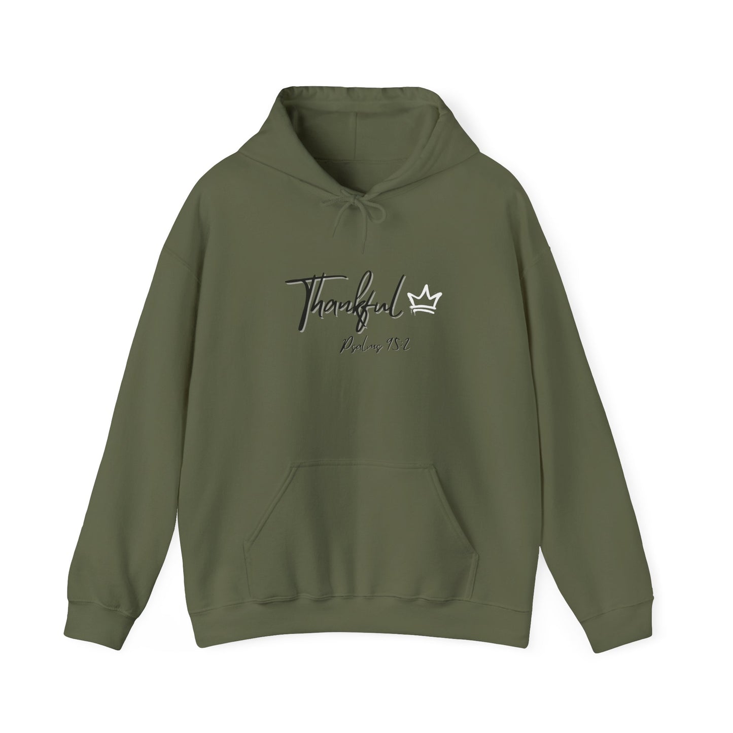 Thankful Hoodie - Psalm 95:2 Faith-Inspired Pullover