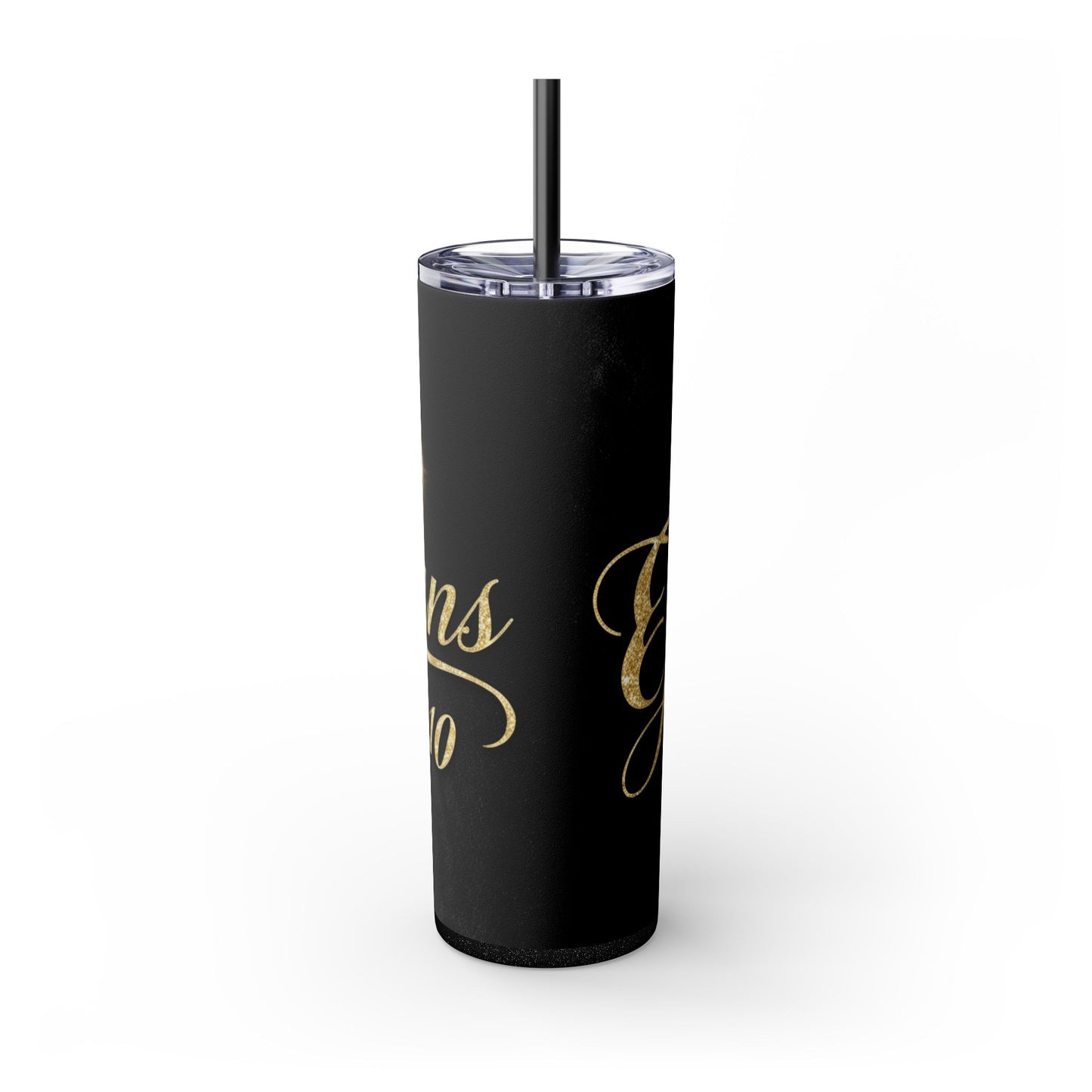 "Ephesians 6:10" Skinny Tumbler with Straw, 20oz