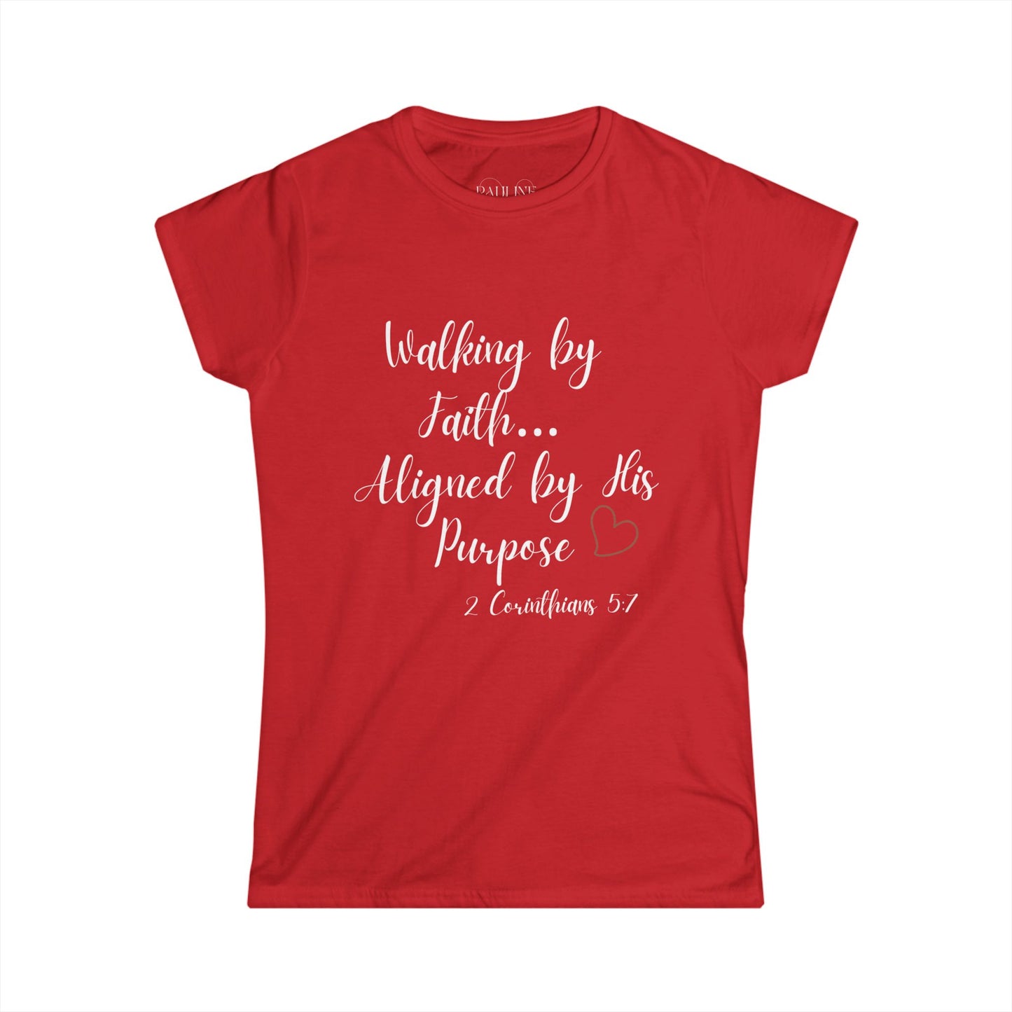 Walk by Faith- Faith-Inspired Women's Softstyle Tee