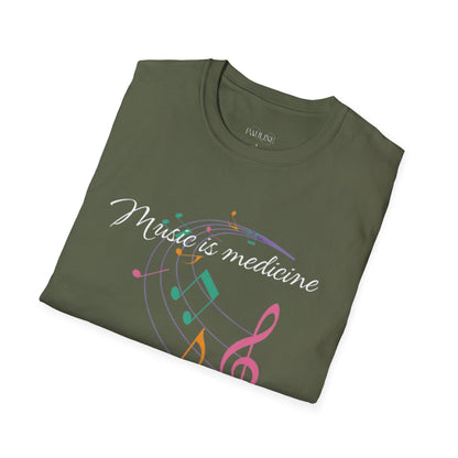 Music is Medicine to my Soul Inspirational T-Shirt