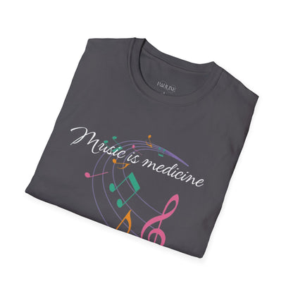 Music is Medicine to my Soul Inspirational T-Shirt