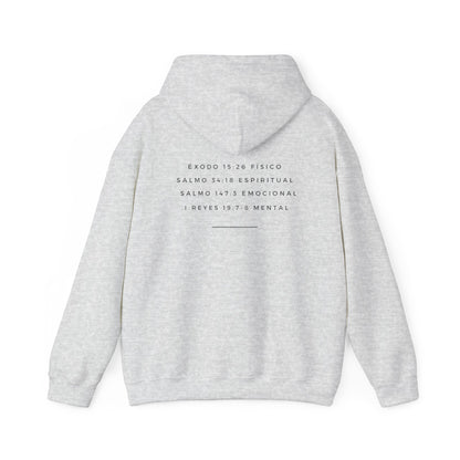 Jehova Rapha Spanish Version Hooded Sweatshirt Faith Inspired