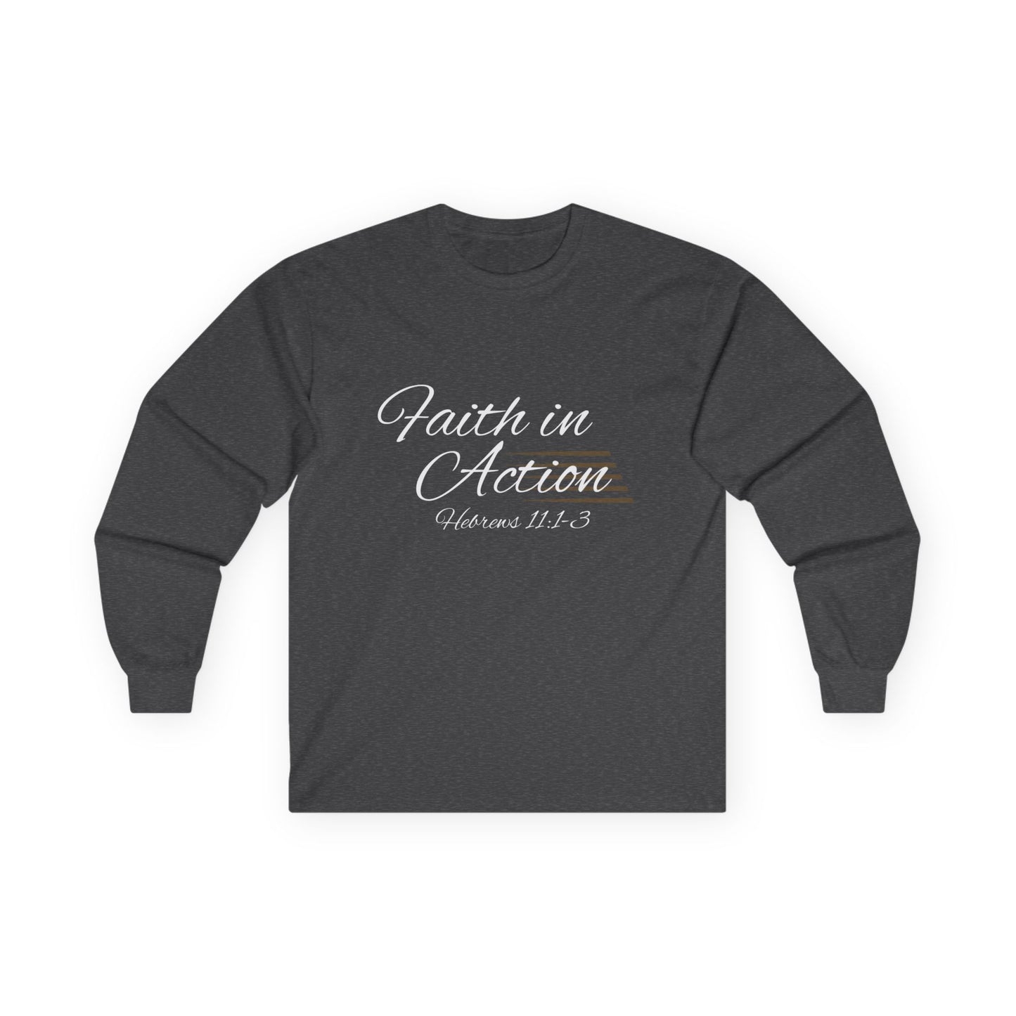 Faith In Action Ultra Cotton Long Sleeve Tee Christian Apparel