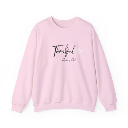 Thankful Sweatshirt — Psalm 95:2 Inspirational Crewneck