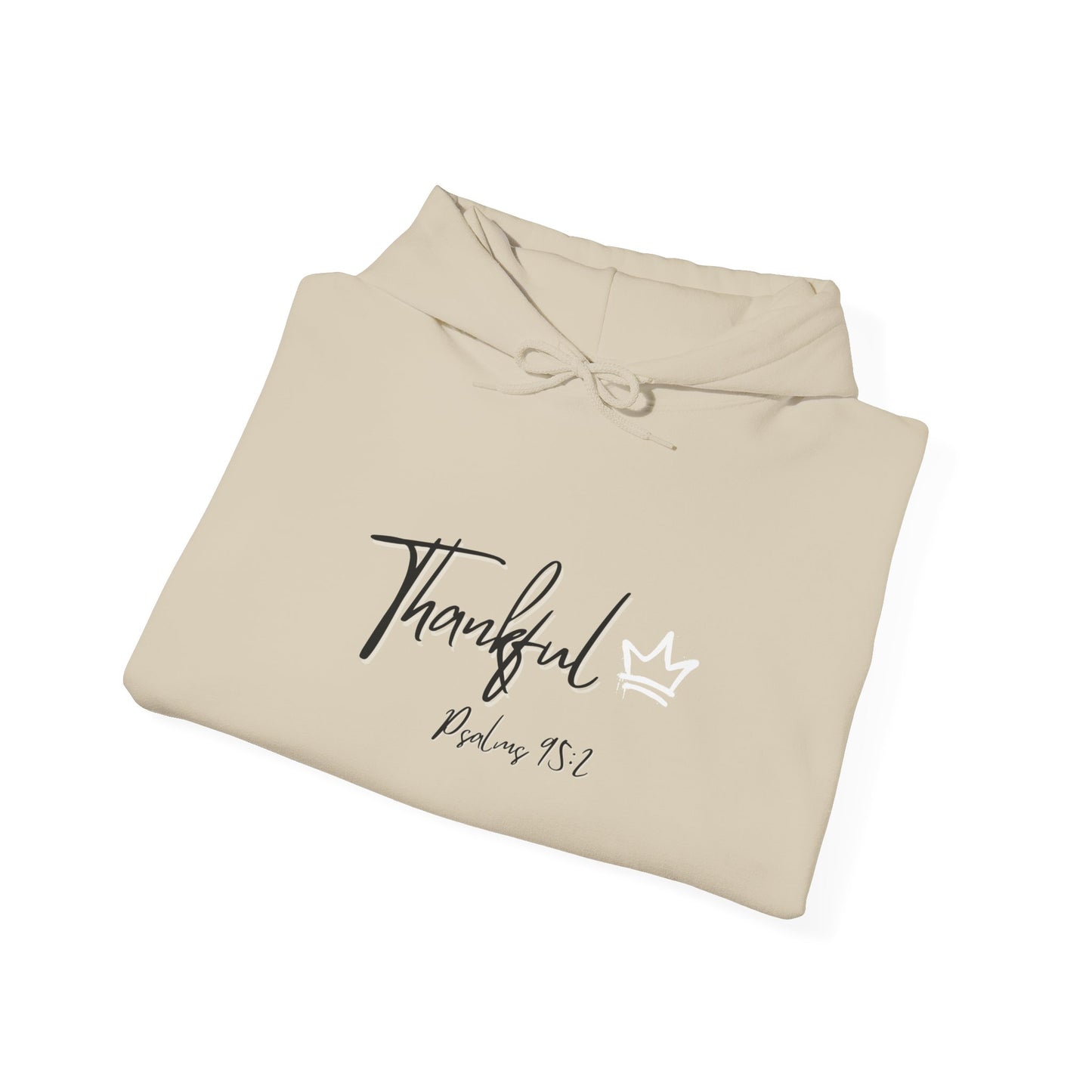 Thankful Hoodie - Psalm 95:2 Faith-Inspired Pullover