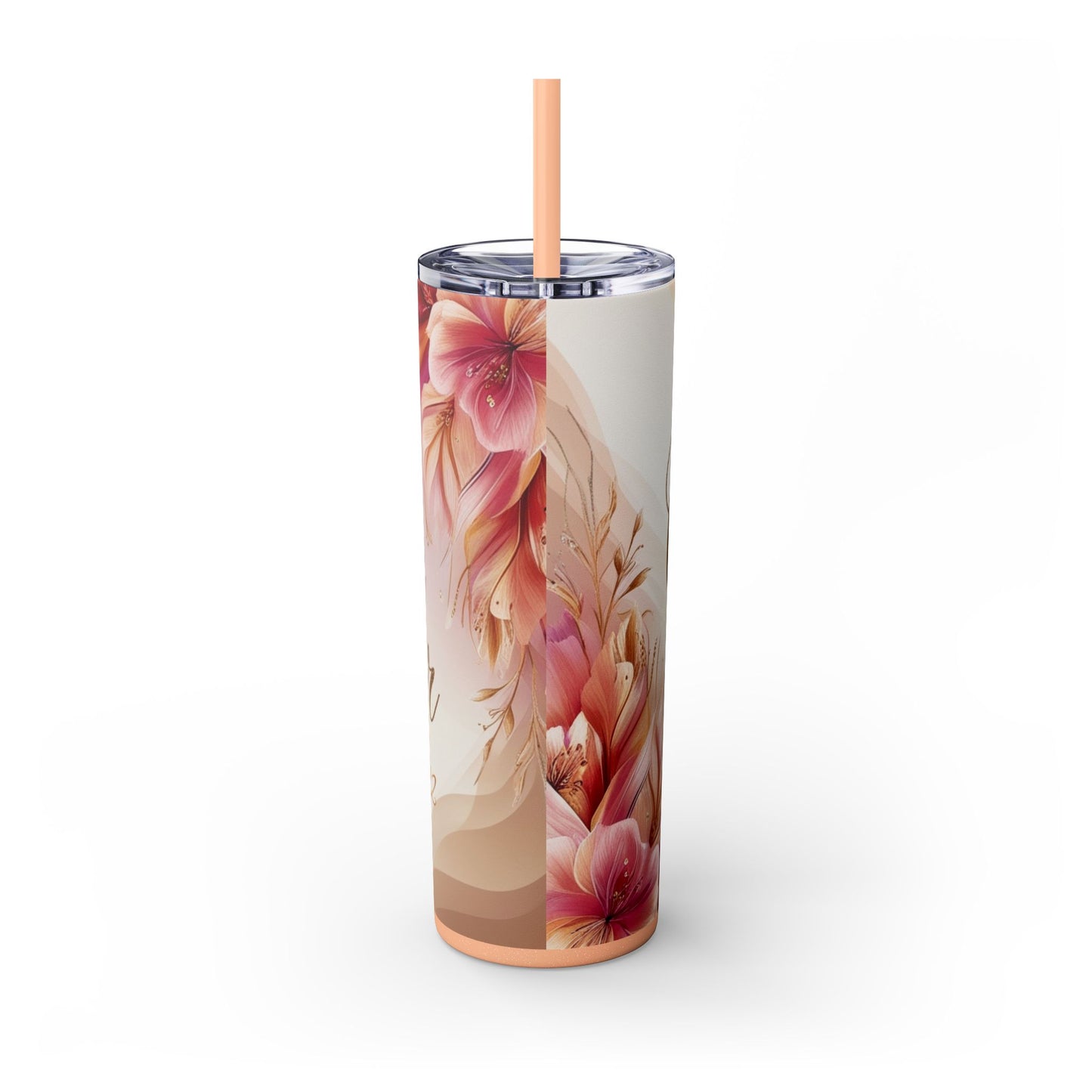 "Call Me Favor" Skinny Tumbler with Straw, 20oz