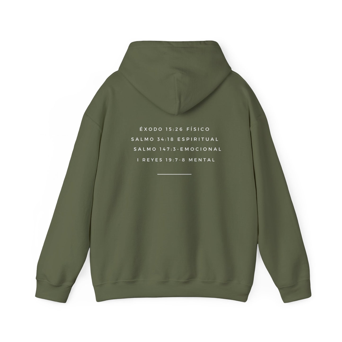 "Jehova Rapha" Heavy Blend™ Hooded Sweatshirt-Spanish