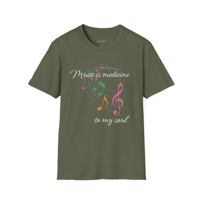 Music is Medicine to my Soul Inspirational T-Shirt