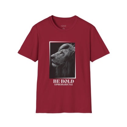 Be Bold Lion Shirt Ephesians 3:12 Christian Faith Inspirational Tee