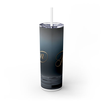 "Revelation 1:18" Skinny Tumbler with Straw, 20oz