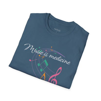 Music is Medicine to my Soul Inspirational T-Shirt