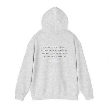 Jehova Rapha Spanish Version Hooded Sweatshirt Faith Inspired