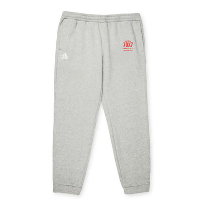 Infinite Forgiveness Adidas Unisex Fleece Joggers Christian Apparel Matthew 18:22 - red letters