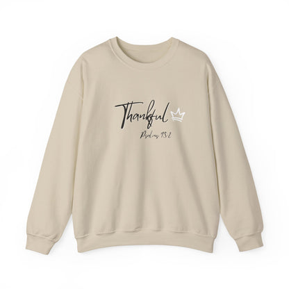 Thankful Sweatshirt — Psalm 95:2 Inspirational Crewneck