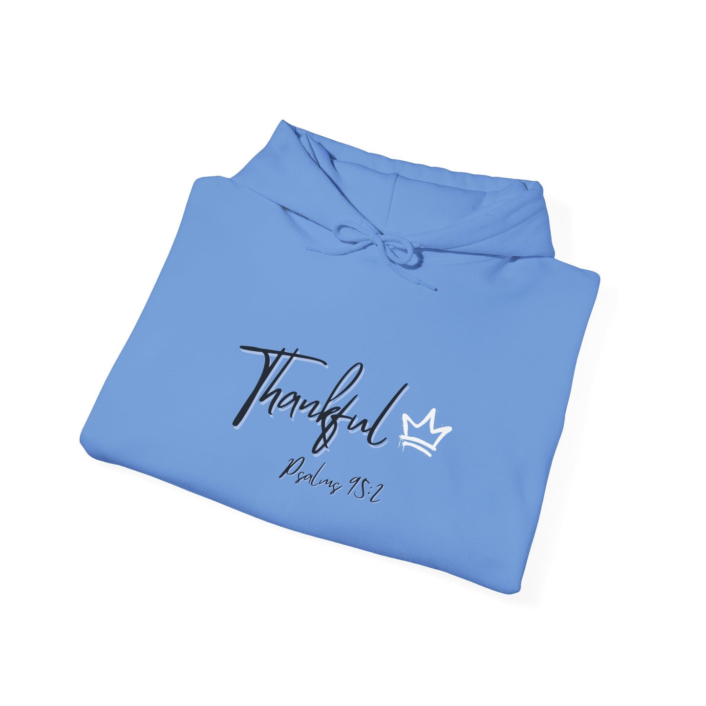 "Thankful" Heavy Blend™ Hooded Sweatshirt Black and White version