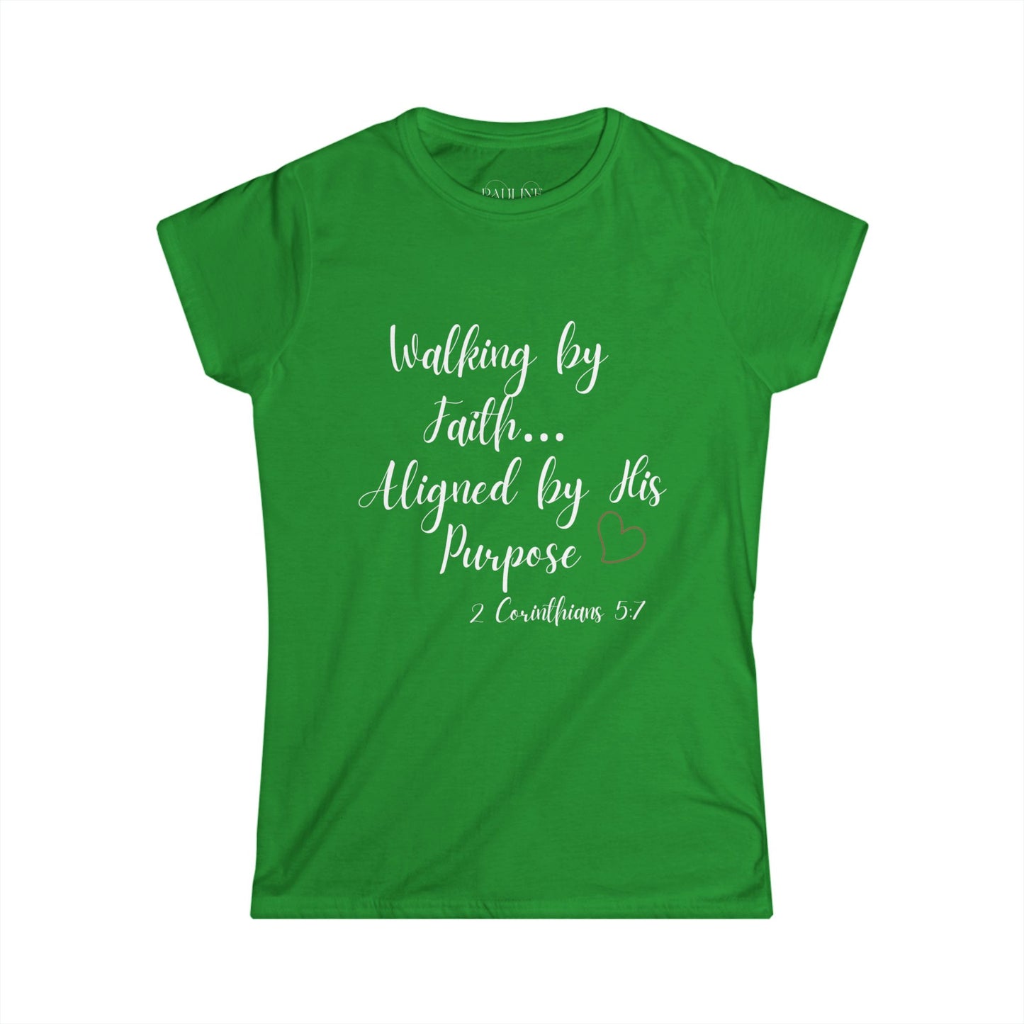 Walk by Faith- Faith-Inspired Women's Softstyle Tee